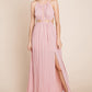 Split Front Cut Out Halter Maxi Dress