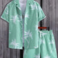 Vacation mood men beach shorts set