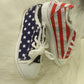 Star Striped Lace Up Sneakers Round Toe Casual Shoes