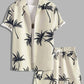 Vacation mood men beach shorts set