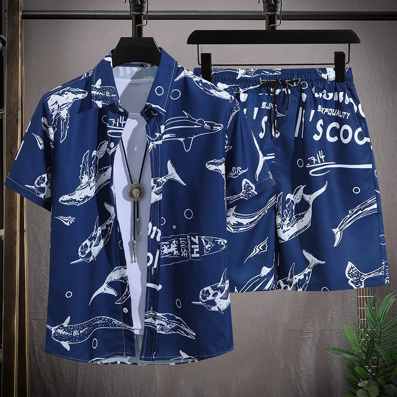 Men vacay Beach shorts Set