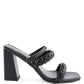 Arnie Braided Straps Block Heeled Sandals