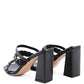 Arnie Braided Straps Block Heeled Sandals