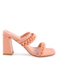 Arnie Braided Straps Block Heeled Sandals
