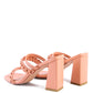 Arnie Braided Straps Block Heeled Sandals