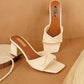 Cityscape Block Heel Slip-On Sandals