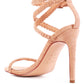 Sherri High Heeled Faux Suede Sandals