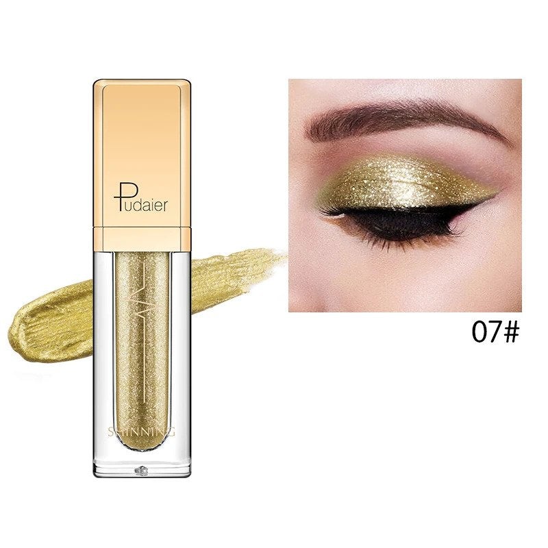 Pudaier Glitter & Glow Liquid Eyeshadow - Color # 07 Gold