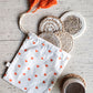 Natural Coaster Gift Set with Heart pouch
