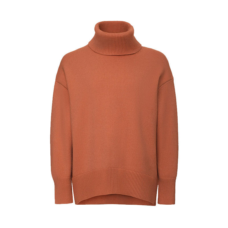 Turtleneck Sweater Loose Cashmere Casual Ladies Pullover - Walbiz.com