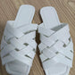 Summer Leather Flat Beach Slides Outdoor Casual  Women Slippers