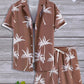 Vacation mood men beach shorts set