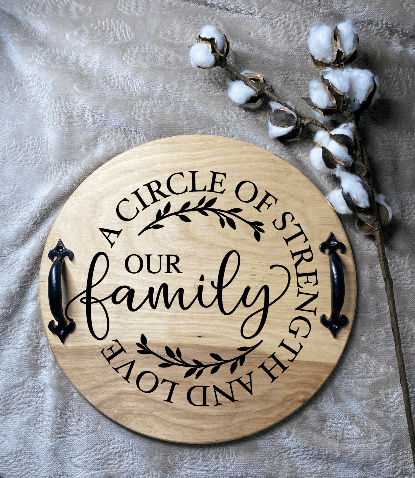 Our Family Wooden Serving Tray