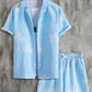 Vacation mood men beach shorts set