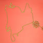 18k Gold Spider Necklace | Spider Charm Pendant | Halloween Necklace