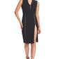 Just Zip It Dress - Sleeveless midi dress with exposed functional gold