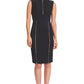 Just Zip It Dress - Sleeveless midi dress with exposed functional gold