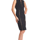Just Zip It Dress - Sleeveless midi dress with exposed functional gold