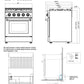 Empava 30GR03 30 Inch Freestanding Range Gas Cooktop And Oven