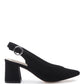 Dalia Solid Pointed Heeled Slingback Sandals