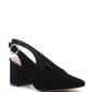 Dalia Solid Pointed Heeled Slingback Sandals