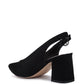 Dalia Solid Pointed Heeled Slingback Sandals