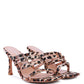 Times Up Diamante Buckle Mid Heel Sandals