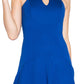 Taylor Dress - Flirty fit & flare racer neck dress with contrast