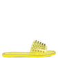 Bolly Punk Stud Clear Jelly Flats