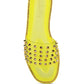 Bolly Punk Stud Clear Jelly Flats