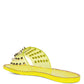 Bolly Punk Stud Clear Jelly Flats