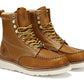 ROCKROOSTER Norwood Men's 6 inch Brown soft toe wedge work boots with