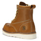 ROCKROOSTER Norwood Men's 6 inch Brown soft toe wedge work boots with