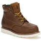 ROCKROOSTER Edgewood Men's 6 inch Brown steel toe waterproof wedge