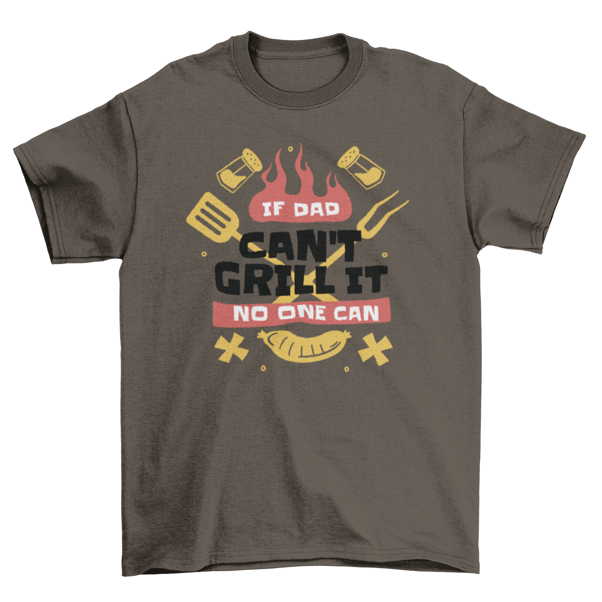If Dad Can't Grill It Quote T-Shirt by Walbiz – Perfect for BBQ Lovers