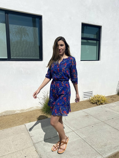 VIRGO MINI DRESS - POPPY SAXE