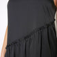 Women's Diagonal Patched Spaghetti Strap Maxi Dress In Black