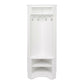 Tall Sturdy Entryway Corner Hall Tree White