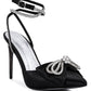 Winged High Heel Rhinestone Embellished Sandals