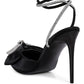 Winged High Heel Rhinestone Embellished Sandals