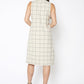Window Pane Plaid High Low Sleeveless Dress