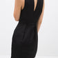 Women's Sleeveless Keyhole Dress In Black