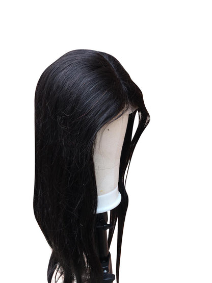 180% Density Full 2x6 Transparent Lace Front Straight Human Hair Wigs - Walbiz.com