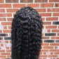 180% Density Full 4x4 Transparent Lace Front Jerry Curl Human Hair Wig