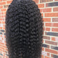 180% Density Full 4x4 Transparent Lace Front Jerry Curl Human Hair Wig