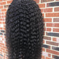 180% Density Full 4x4 Transparent Lace Front Jerry Curl Human Hair Wig