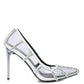 Diamante Clear Stiletto Heel Pumps