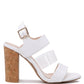 Alisha Clear Strap Block Heeled Sandals