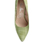 Elsie Canvas Block Heel Pumps