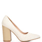 Elsie Canvas Block Heel Pumps